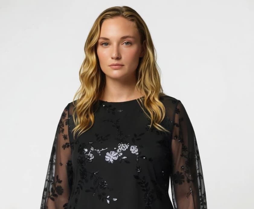 Pieces LONG SLEEVED DRESS PCEVITA SEQUIN